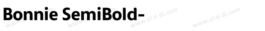 Bonnie SemiBold字体转换 Bonnie SemiBold字体转换